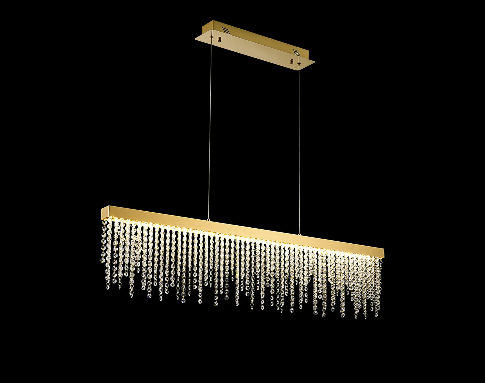 IL32877  Bano Linear Dimmable Pendant 40W LED French Gold